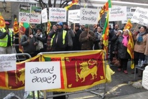 london sinhala protest